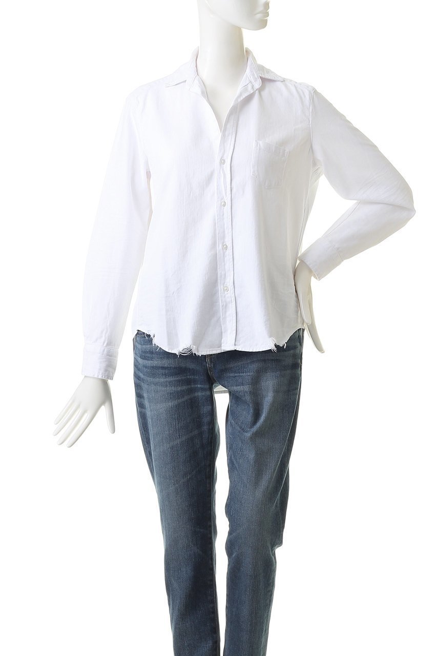 【フランク&アイリーン/Frank&Eileen】のEILEEN コアイタリアンインディゴデニム ホワイトデニムシャツ 人気、トレンドファッション・服の通販 founy(ファニー) ファッション Fashion レディースファッション Fashion for Women トップス・カットソー Cut & Sew Tops シャツ・ブラウス・オフィスカジュアル Elegant Blouses & Button-Ups スリーブ Sleeve, Long Sleeve / Short Sleeve ダメージ Distressed, Destroyed デニム Denim, Jeans Material ロング Long, Long-Length 定番 Standard, Basic Item other-2|ID: prp329100000018579 ipo3291000000036673014