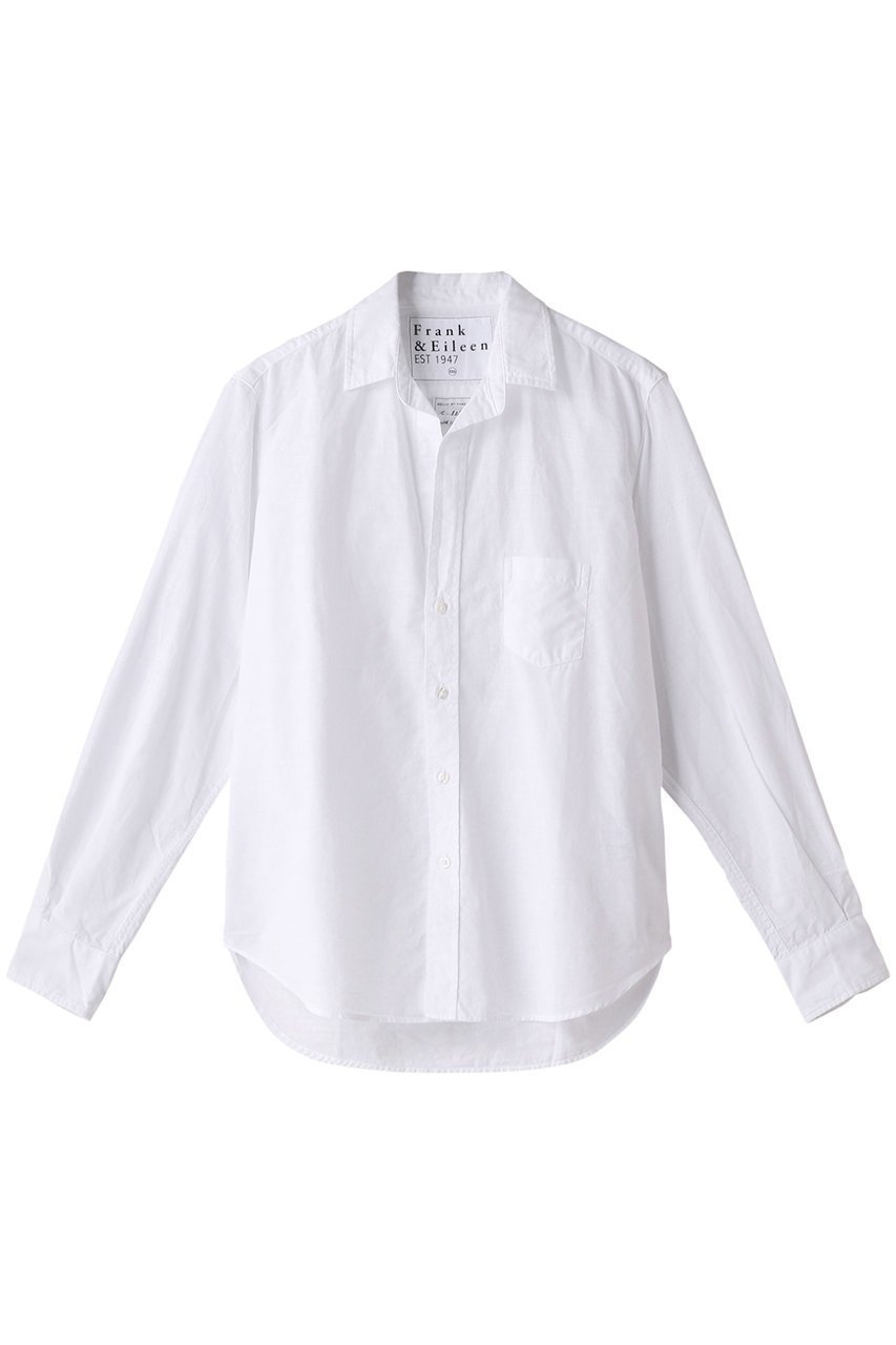 【フランク&アイリーン/Frank&Eileen】のEILEEN クラシックホワイトシャンブレー シャツ 人気、トレンドファッション・服の通販 founy(ファニー) 　ファッション　Fashion　レディースファッション　Fashion for Women　トップス・カットソー　Cut & Sew Tops　シャツ・ブラウス・オフィスカジュアル　Elegant Blouses & Button-Ups　シンプル　Simple, Minimal　スリーブ　Sleeve, Long Sleeve / Short Sleeve　ロング　Long, Long-Length　エレガント 上品　Elegant　定番　Standard, Basic Item　ビジネス 仕事 通勤　Business / Work / Commuting　 other-1|ID: prp329100000018610 ipo3291000000035764574