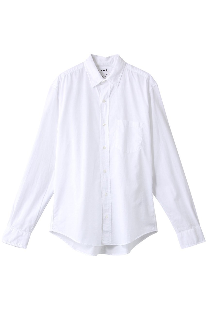 【フランク&アイリーン/Frank&Eileen / MEN】の【MEN】DON クラシックホワイトシャンブレー シャツ インテリア・キッズ・メンズ・レディースファッション・服の通販 founy(ファニー) 　ファッション　Fashion　メンズファッション　Fashion for Men　シンプル　Simple, Minimal　スリーブ　Sleeve, Long Sleeve / Short Sleeve　ベーシック　Basic, Essential　ロング　Long, Long-Length　定番　Standard, Basic Item　長袖　Long Sleeve, Full Sleeve　ホワイト|ID: prp329100000018614 ipo3291000000035474396