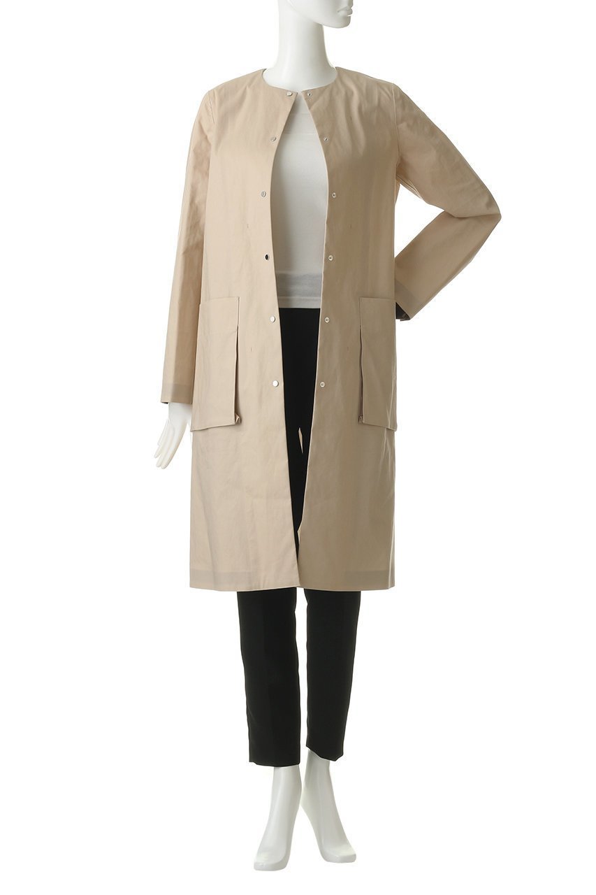 【エリオポール/heliopole】の【Traditional Weatherwear】ARKLEY LONG ノーカラーコート 人気、トレンドファッション・服の通販 founy(ファニー) ファッション Fashion レディースファッション Fashion for Women アウター Coat / Outerwear Collection コート・ロングコート・ピーコート Long Coats, Peacoats & More バランス Balance, Style Balance ポケット Pocket, Pocket Detail ロング Long, Long-Length エレガント 上品 Elegant other-7|ID: prp329100000019066 ipo3291000000032921400