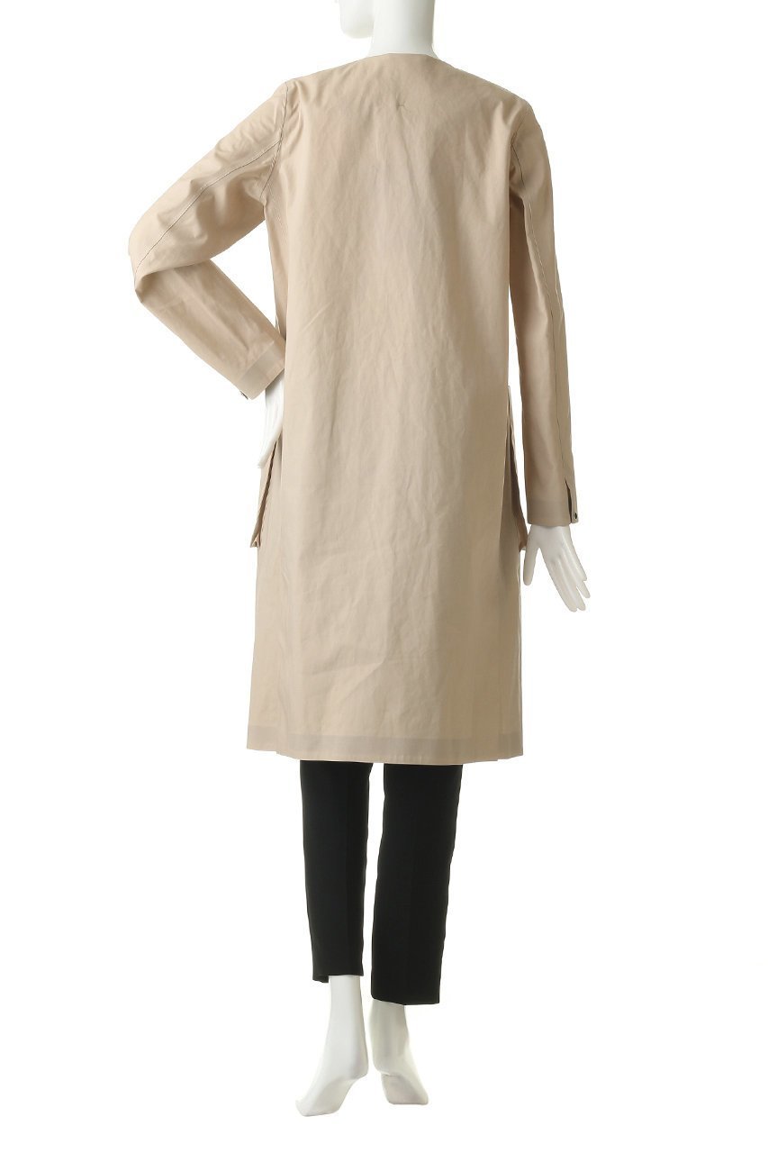 【エリオポール/heliopole】の【Traditional Weatherwear】ARKLEY LONG ノーカラーコート 人気、トレンドファッション・服の通販 founy(ファニー) 　ファッション　Fashion　レディースファッション　Fashion for Women　アウター　Coat / Outerwear Collection　コート・ロングコート・ピーコート　Long Coats, Peacoats & More　バランス　Balance, Style Balance　ポケット　Pocket, Pocket Detail　ロング　Long, Long-Length　エレガント 上品　Elegant　other-4|ID: prp329100000019066 ipo3291000000036459510