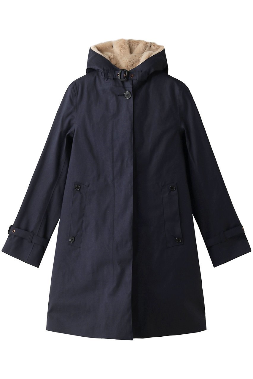 【エリオポール/heliopole】の【Traditional Weatherwear】【DELVINE】 with FUR ファーライナーAラインコート インテリア・キッズ・メンズ・レディースファッション・服の通販 founy(ファニー) 　ファッション　Fashion　レディースファッション　Fashion for Women　アウター　Coat / Outerwear Collection　コート・ロングコート・ピーコート　Long Coats, Peacoats & More　Aラインコート　A-Line Coats　シンプル　Simple, Minimal　ライナー　Liner, Inner Layer　ロング　Long, Long-Length　定番　Standard, Basic Item　ネイビー|ID: prp329100000019442 ipo3291000000035824464