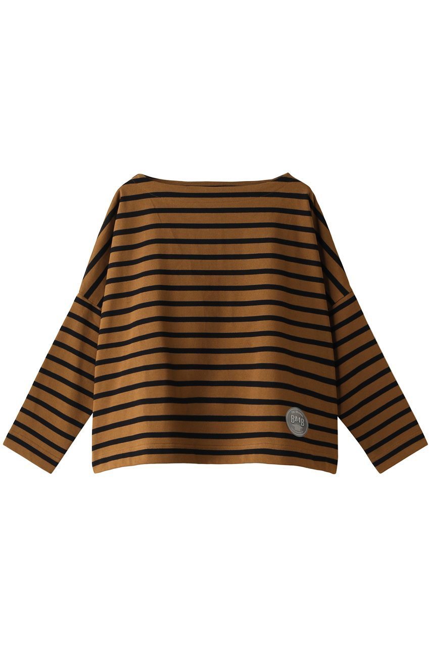 【エリオポール/heliopole】の【Traditional Weatherwear】【BMB】 ビッグマリンボートネックカットソー インテリア・キッズ・メンズ・レディースファッション・服の通販 founy(ファニー) ファッション Fashion レディースファッション Fashion for Women トップス・カットソー Cut & Sew Tops シャツ・ブラウス・オフィスカジュアル Elegant Blouses & Button-Ups ロングTシャツ・Tシャツ Longline T-Shirts & Tees カットソー・ベーシックTシャツ Cut-and-Sewn Tops / Stretch Tees & Basics カットソー Cut and Sewn Top ショルダー Shoulder, Shoulder Strap ショート Short, Short Length スリーブ Sleeve, Long Sleeve / Short Sleeve ドロップ Drop Shoulder, Dropped Style バランス Balance, Style Balance ボーダー Border, Stripe ロング Long, Long-Length 定番 Standard, Basic Item キャラメル×ブラック|ID: prp329100000019443 ipo3291000000032840825