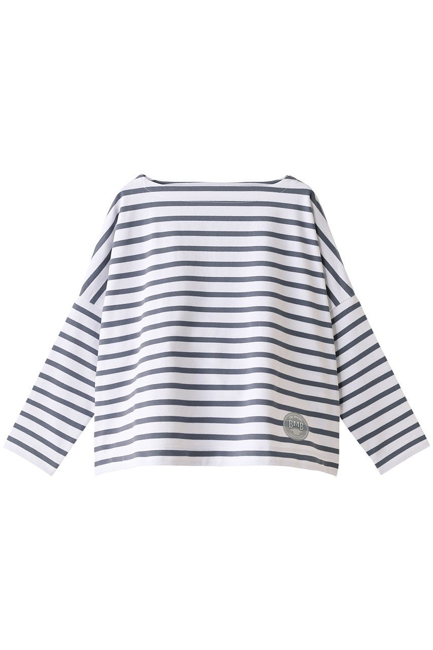 【エリオポール/heliopole】の【Traditional Weatherwear】【BMB】 ビッグマリンボートネックカットソー インテリア・キッズ・メンズ・レディースファッション・服の通販 founy(ファニー) ファッション Fashion レディースファッション Fashion for Women トップス・カットソー Cut & Sew Tops シャツ・ブラウス・オフィスカジュアル Elegant Blouses & Button-Ups ロングTシャツ・Tシャツ Longline T-Shirts & Tees カットソー・ベーシックTシャツ Cut-and-Sewn Tops / Stretch Tees & Basics カットソー Cut and Sewn Top ショルダー Shoulder, Shoulder Strap ショート Short, Short Length スリーブ Sleeve, Long Sleeve / Short Sleeve ドロップ Drop Shoulder, Dropped Style バランス Balance, Style Balance ボーダー Border, Stripe ロング Long, Long-Length 定番 Standard, Basic Item ホワイト×ブルーグレー|ID: prp329100000019443 ipo3291000000032840840