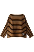 【エリオポール/heliopole】の【Traditional Weatherwear】【BMB】 ビッグマリンボートネックカットソー 人気、トレンドファッション・服の通販 founy(ファニー) ファッション Fashion レディースファッション Fashion for Women トップス・カットソー Cut & Sew Tops シャツ・ブラウス・オフィスカジュアル Elegant Blouses & Button-Ups ロングTシャツ・Tシャツ Longline T-Shirts & Tees カットソー・ベーシックTシャツ Cut-and-Sewn Tops / Stretch Tees & Basics カットソー Cut and Sewn Top ショルダー Shoulder, Shoulder Strap ショート Short, Short Length スリーブ Sleeve, Long Sleeve / Short Sleeve ドロップ Drop Shoulder, Dropped Style バランス Balance, Style Balance ボーダー Border, Stripe ロング Long, Long-Length 定番 Standard, Basic Item thumbnail キャラメル×ブラック|ID: prp329100000019443 ipo3291000000036661605