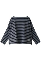 【エリオポール/heliopole】の【Traditional Weatherwear】【BMB】 ビッグマリンボートネックカットソー ブルーグレー×ブラック|ID: prp329100000019443 ipo3291000000036975008