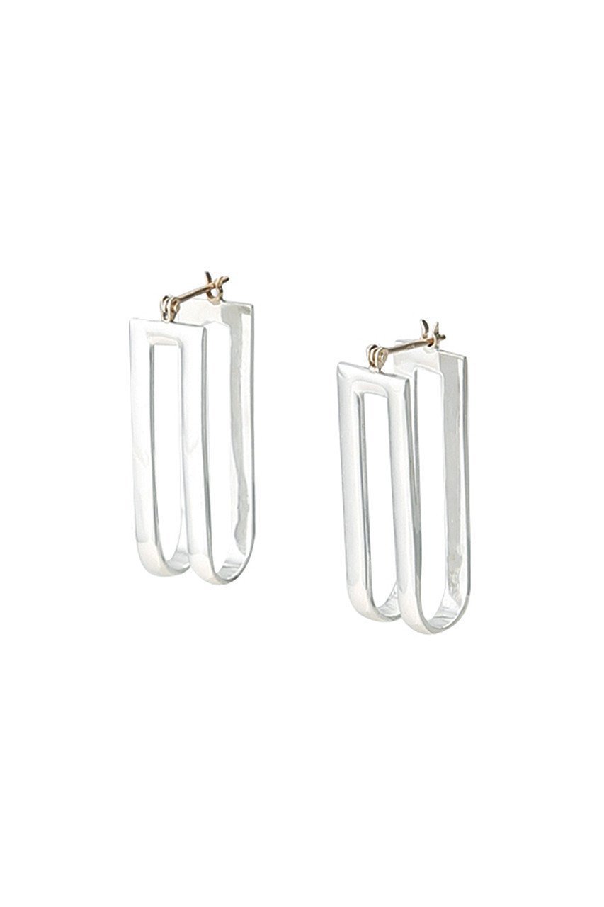 【イリスフォーセブン/IRIS 47】のborder ピアス インテリア・キッズ・メンズ・レディースファッション・服の通販 founy(ファニー) 　ファッション　Fashion　レディースファッション　Fashion for Women　ジュエリー　Jewelry　ファッションリング　Fashion Rings　イヤリング・フープ・ドロップタイプ　Hoop, Drop & Clip Earrings　おすすめ　Recommended / Our Picks　イヤリング　Earrings　エレガント 上品　Elegant　ギフト プレゼント　Gift / Present　シンプル　Simple, Minimal　ボーダー　Border, Stripe　シルバー|ID: prp329100000019810 ipo3291000000036096728