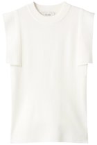 【クラネ/CLANE】のSQUARE SLEEVE KNIT TOPS/トップス 人気、トレンドファッション・服の通販 founy(ファニー) ファッション Fashion レディースファッション Fashion for Women トップス・カットソー Cut & Sew Tops ニット Knit Tops & Sweaters カジュアルプルオーバー・ニットトップス Pullovers & Knit Tops / Casual Pullovers シンプル Simple, Minimal スクエア Square, Square Shape スリーブ Sleeve, Long Sleeve / Short Sleeve フィット Fit, Slim Fit thumbnail ホワイト|ID: prp329100000024987 ipo3291000000032963206