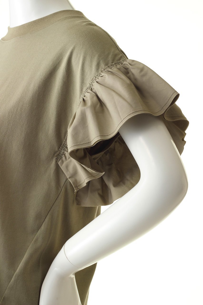 【クラネ/CLANE】のFRILL SLEEVE TOPS/トップス 人気、トレンドファッション・服の通販 founy(ファニー) ファッション Fashion レディースファッション Fashion for Women トップス・カットソー Cut & Sew Tops シャツ・ブラウス・オフィスカジュアル Elegant Blouses & Button-Ups ロングTシャツ・Tシャツ Longline T-Shirts & Tees カットソー・ベーシックTシャツ Cut-and-Sewn Tops / Stretch Tees & Basics コンパクト Compact, Small Size ショート Short, Short Length スリーブ Sleeve, Long Sleeve / Short Sleeve バランス Balance, Style Balance フリル Frill, Ruffle ボトム Bottoms, Lower Wear 夏 Summer other-5|ID: prp329100000024996 ipo3291000000032838392