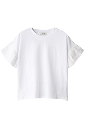 【クラネ/CLANE】のFRILL SLEEVE TOPS/トップス 人気、トレンドファッション・服の通販 founy(ファニー) ファッション Fashion レディースファッション Fashion for Women トップス・カットソー Cut & Sew Tops シャツ・ブラウス・オフィスカジュアル Elegant Blouses & Button-Ups ロングTシャツ・Tシャツ Longline T-Shirts & Tees カットソー・ベーシックTシャツ Cut-and-Sewn Tops / Stretch Tees & Basics コンパクト Compact, Small Size ショート Short, Short Length スリーブ Sleeve, Long Sleeve / Short Sleeve バランス Balance, Style Balance フリル Frill, Ruffle ボトム Bottoms, Lower Wear 夏 Summer |ID:prp329100000024996