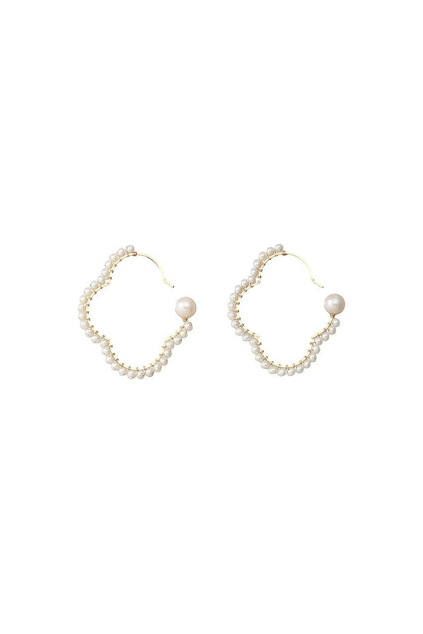 【ナチュラリジュエリ/NATURALI JEWELRY】の【ELLE SHOP限定】オーバルフラワー巻フープ パールピアス インテリア・キッズ・メンズ・レディースファッション・服の通販 founy(ファニー) 　ファッション　Fashion　レディースファッション　Fashion for Women　ジュエリー　Jewelry　ファッションリング　Fashion Rings　イヤリング・フープ・ドロップタイプ　Hoop, Drop & Clip Earrings　イヤリング　Earrings　オケージョン　Occasion Wear　オーバル　Oval Design　パール　Pearl, Pearl Accent　フラワー　Flower, Floral　フープ　Hoop, Hoop Earrings　エレガント 上品　Elegant　パール|ID: prp329100000025949 ipo3291000000035555696