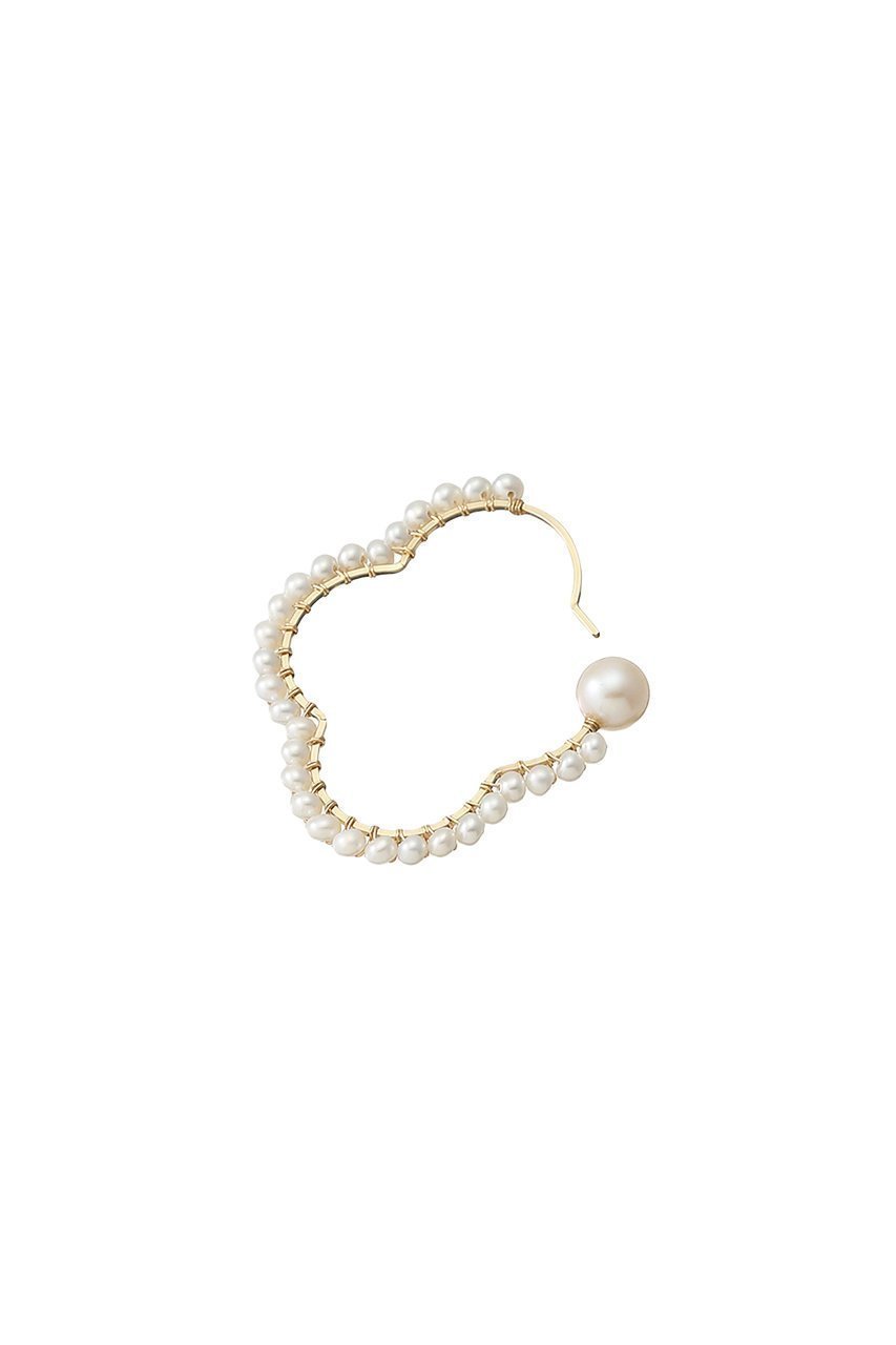 【ナチュラリジュエリ/NATURALI JEWELRY】の【ELLE SHOP限定】オーバルフラワー巻フープ パールピアス 人気、トレンドファッション・服の通販 founy(ファニー) 　ファッション　Fashion　レディースファッション　Fashion for Women　ジュエリー　Jewelry　ファッションリング　Fashion Rings　イヤリング・フープ・ドロップタイプ　Hoop, Drop & Clip Earrings　イヤリング　Earrings　オケージョン　Occasion Wear　オーバル　Oval Design　パール　Pearl, Pearl Accent　フラワー　Flower, Floral　フープ　Hoop, Hoop Earrings　エレガント 上品　Elegant　other-3|ID: prp329100000025949 ipo3291000000035555700