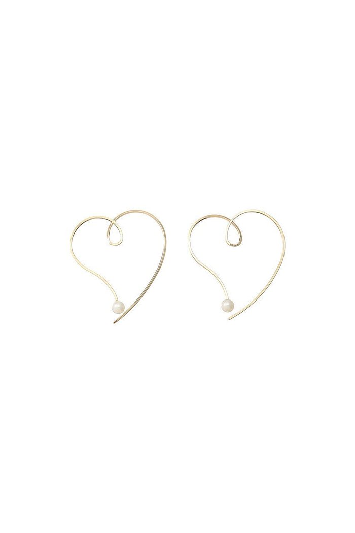 【ナチュラリジュエリ/NATURALI JEWELRY】の【ELLE SHOP限定】スケッチハート フープピアス インテリア・キッズ・メンズ・レディースファッション・服の通販 founy(ファニー) https://founy.com/ ファッション Fashion レディースファッション Fashion for Women ジュエリー Jewelry ファッションリング Fashion Rings イヤリング・フープ・ドロップタイプ Hoop, Drop & Clip Earrings イヤリング Earrings チェック Check, Plaid, Tartan パール Pearl, Pearl Accent フープ Hoop, Hoop Earrings エレガント 上品 Elegant 再入荷 Restock / Back in Stock |ID: prp329100000025952 ipo3291000000030802423