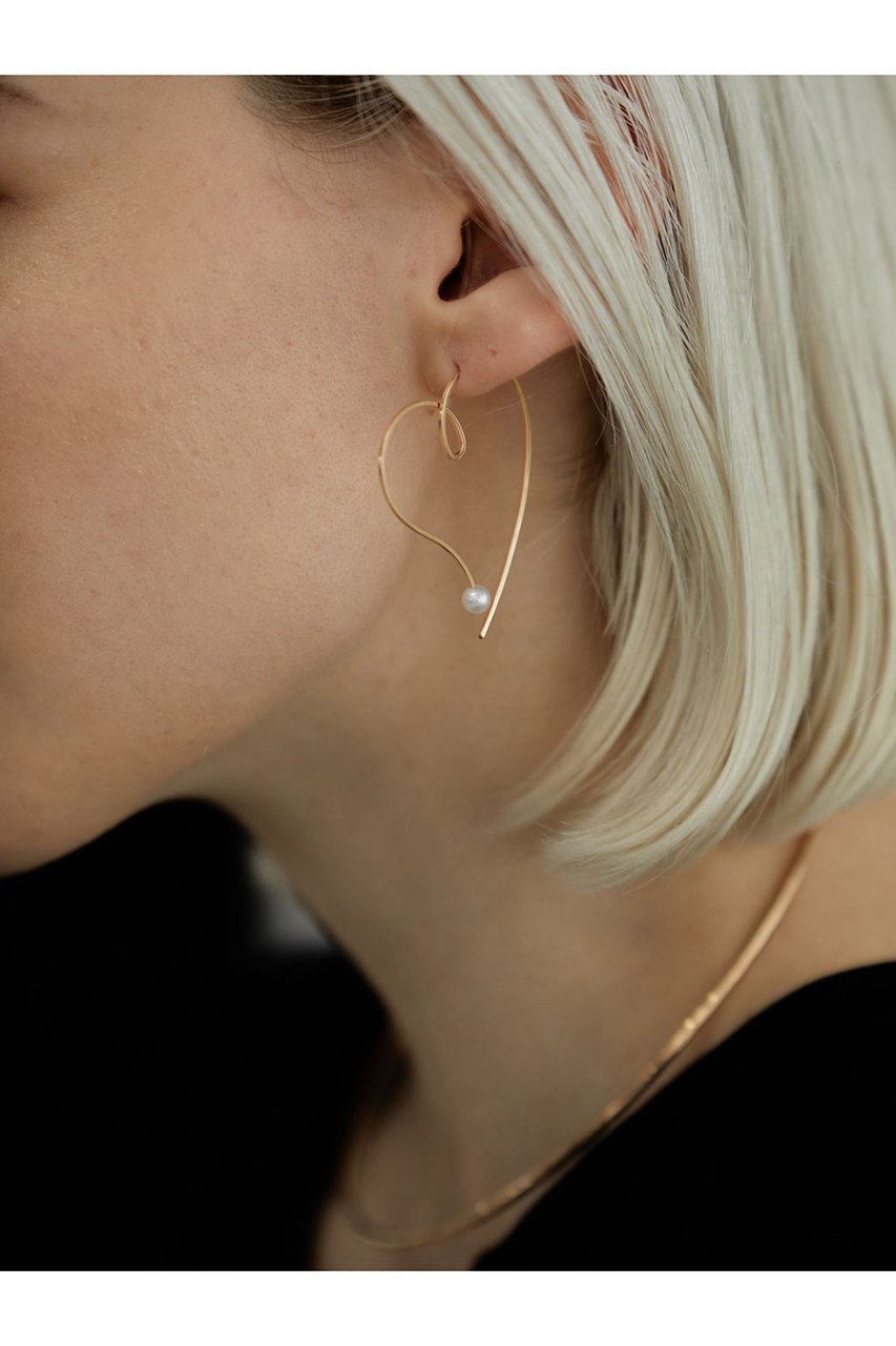 【ナチュラリジュエリ/NATURALI JEWELRY】の【ELLE SHOP限定】スケッチハート フープピアス 人気、トレンドファッション・服の通販 founy(ファニー) 　ファッション　Fashion　レディースファッション　Fashion for Women　ジュエリー　Jewelry　ファッションリング　Fashion Rings　イヤリング・フープ・ドロップタイプ　Hoop, Drop & Clip Earrings　イヤリング　Earrings　チェック　Check, Plaid, Tartan　パール　Pearl, Pearl Accent　フープ　Hoop, Hoop Earrings　エレガント 上品　Elegant　再入荷　Restock / Back in Stock　other-3|ID: prp329100000025952 ipo3291000000036178055