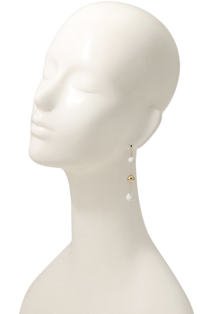 【ナチュラリジュエリ/NATURALI JEWELRY】のマーブルボールピアス 人気、トレンドファッション・服の通販 founy(ファニー) 　ファッション　Fashion　レディースファッション　Fashion for Women　ジュエリー　Jewelry　ファッションリング　Fashion Rings　イヤリング・フープ・ドロップタイプ　Hoop, Drop & Clip Earrings　おすすめ　Recommended / Our Picks　イヤリング　Earrings　ストーン　Stone, Gem-Like　セットアップ　Set-Up, Coordinated Outfit　チェーン　Chain, Chain Strap　パーティ　Party, Party Style　マーブル　Marble, Marble Pattern　モチーフ　Motif, Design Theme　ロング　Long, Long-Length　夏　Summer　春　Spring　S/S・春夏　SS, Spring/Summer, Warm Season　other-2|ID: prp329100000026007 ipo3291000000035611132