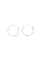 【ナチュラリジュエリ/NATURALI JEWELRY】のウェーブフープピアス パール|ID: prp329100000026039 ipo3291000000030802408