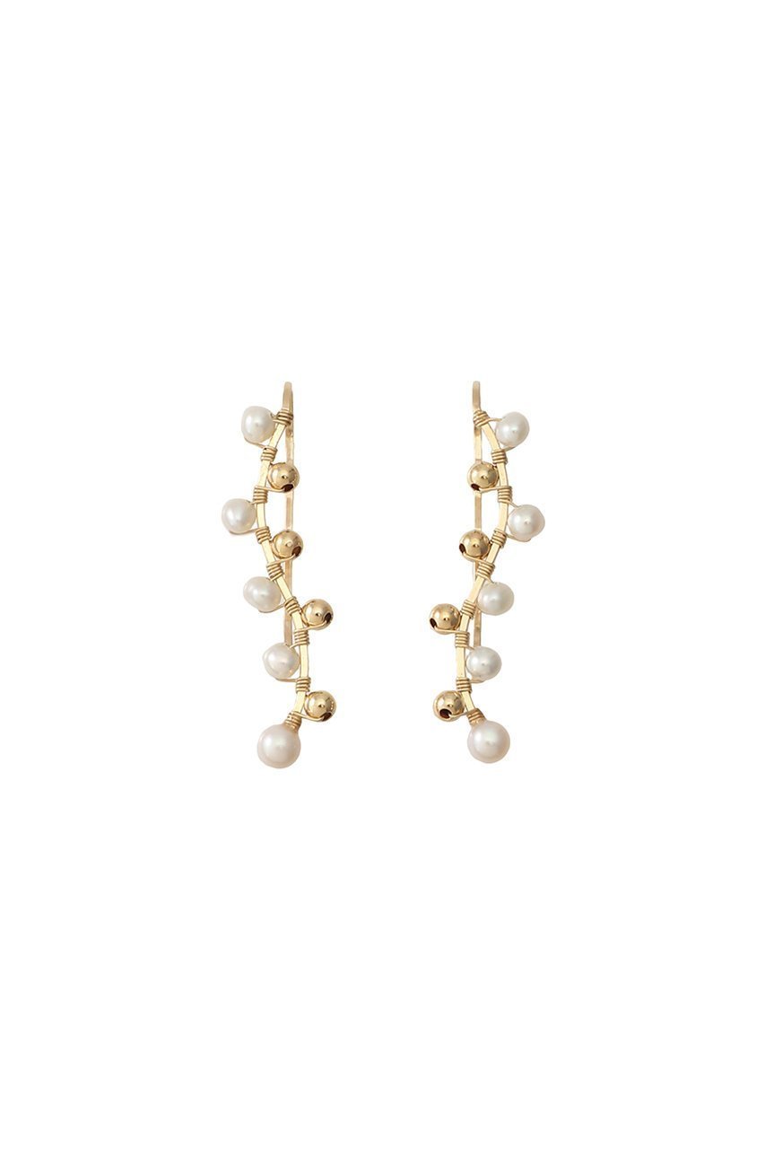 【ナチュラリジュエリ/NATURALI JEWELRY】のウェーブクリップピアス(パールミックス) インテリア・キッズ・メンズ・レディースファッション・服の通販 founy(ファニー) 　ファッション　Fashion　レディースファッション　Fashion for Women　ジュエリー　Jewelry　ファッションリング　Fashion Rings　イヤリング・フープ・ドロップタイプ　Hoop, Drop & Clip Earrings　イヤリング　Earrings　コンパクト　Compact, Small Size　パール　Pearl, Pearl Accent　ミックス　Mix, Mixed Style　エレガント 上品　Elegant　パール|ID: prp329100000026054 ipo3291000000030802406