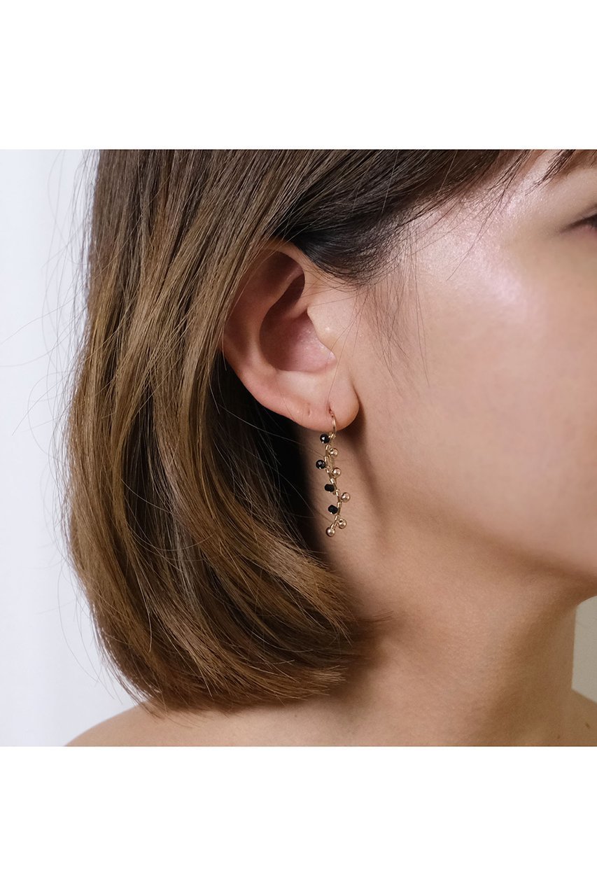 【ナチュラリジュエリ/NATURALI JEWELRY】のウェーブクリップピアス(ブラックスピネルミックス) 人気、トレンドファッション・服の通販 founy(ファニー) 　ファッション　Fashion　レディースファッション　Fashion for Women　ジュエリー　Jewelry　ファッションリング　Fashion Rings　イヤリング・フープ・ドロップタイプ　Hoop, Drop & Clip Earrings　イヤリング　Earrings　コンパクト　Compact, Small Size　再入荷　Restock / Back in Stock　other-2|ID: prp329100000026057 ipo3291000000031266925