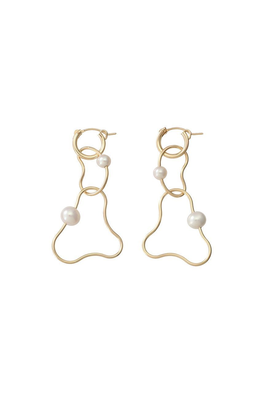 【ナチュラリジュエリ/NATURALI JEWELRY】のイレギュラーウェーブピアス インテリア・キッズ・メンズ・レディースファッション・服の通販 founy(ファニー) 　ファッション　Fashion　レディースファッション　Fashion for Women　ジュエリー　Jewelry　ファッションリング　Fashion Rings　イヤリング・フープ・ドロップタイプ　Hoop, Drop & Clip Earrings　イヤリング　Earrings　ハンド　Hand, Handmade　パール　Pearl, Pearl Accent　フープ　Hoop, Hoop Earrings　パール|ID: prp329100000026062 ipo3291000000030802402