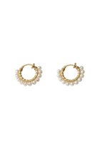 【ナチュラリジュエリ/NATURALI JEWELRY】のパール巻フープイヤリング S パール|ID: prp329100000026110 ipo3291000000030802627