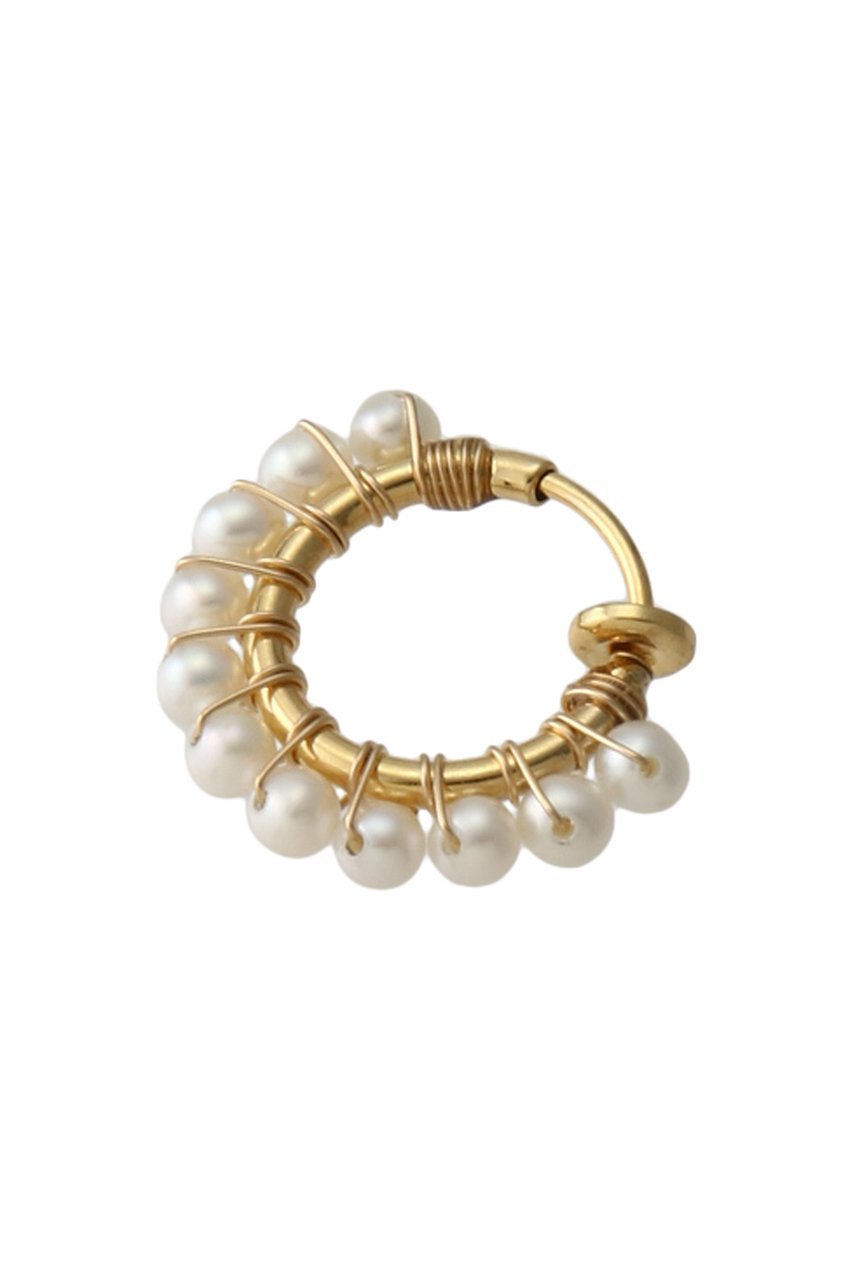 【ナチュラリジュエリ/NATURALI JEWELRY】のパール巻フープイヤリング S 人気、トレンドファッション・服の通販 founy(ファニー) 　ファッション　Fashion　レディースファッション　WOMEN　ジュエリー　Jewelry　リング　Rings　イヤリング　Earrings　イヤリング　Earrings　シンプル　Simple　パール　Pearl　フェミニン　Feminine　フープ　Hoop　エレガント 上品　Elegant　定番　Standard　other-2|ID: prp329100000026110 ipo3291000000031240817