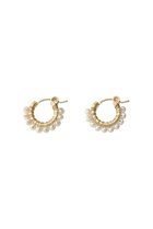 【ナチュラリジュエリ/NATURALI JEWELRY】のパール巻フープピアス S パール|ID: prp329100000026112 ipo3291000000030802625