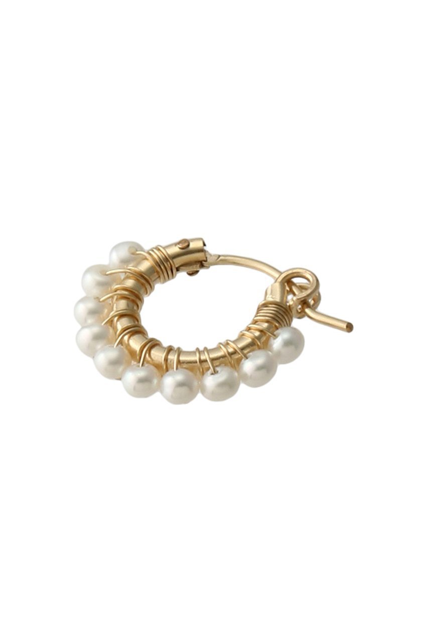 【ナチュラリジュエリ/NATURALI JEWELRY】のパール巻フープピアス S 人気、トレンドファッション・服の通販 founy(ファニー) 　ファッション　Fashion　レディースファッション　Fashion for Women　ジュエリー　Jewelry　ファッションリング　Fashion Rings　イヤリング・フープ・ドロップタイプ　Hoop, Drop & Clip Earrings　イヤリング　Earrings　シンプル　Simple, Minimal　パール　Pearl, Pearl Accent　フェミニン　Feminine, Girly　フープ　Hoop, Hoop Earrings　エレガント 上品　Elegant　定番　Standard, Basic Item　other-3|ID: prp329100000026112 ipo3291000000031267320