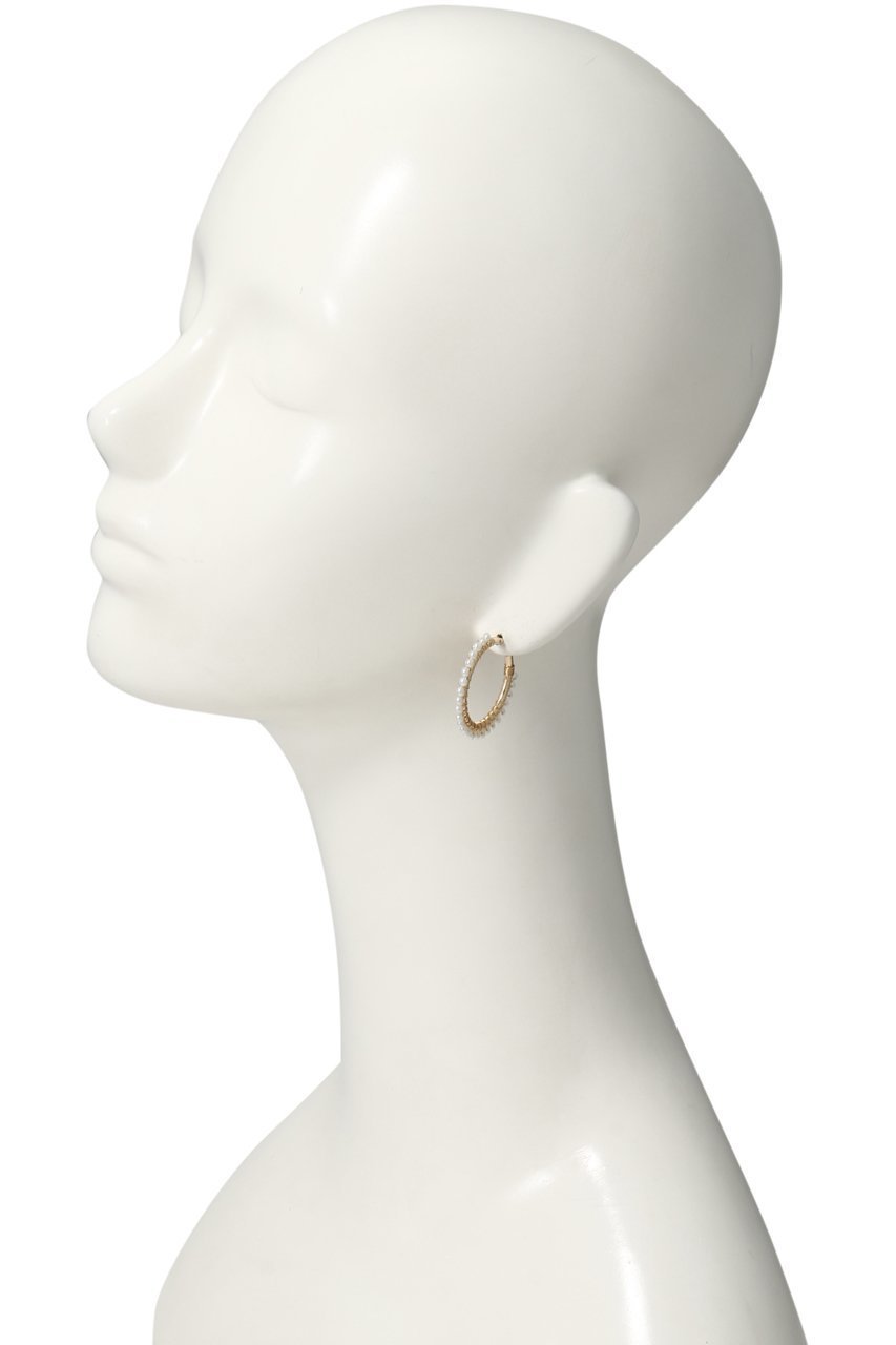 【ナチュラリジュエリ/NATURALI JEWELRY】のパール巻フープピアス M 人気、トレンドファッション・服の通販 founy(ファニー) 　ファッション　Fashion　レディースファッション　Fashion for Women　ジュエリー　Jewelry　ファッションリング　Fashion Rings　イヤリング・フープ・ドロップタイプ　Hoop, Drop & Clip Earrings　イヤリング　Earrings　シンプル　Simple, Minimal　パール　Pearl, Pearl Accent　フェミニン　Feminine, Girly　フープ　Hoop, Hoop Earrings　定番　Standard, Basic Item　other-2|ID: prp329100000026118 ipo3291000000035612548