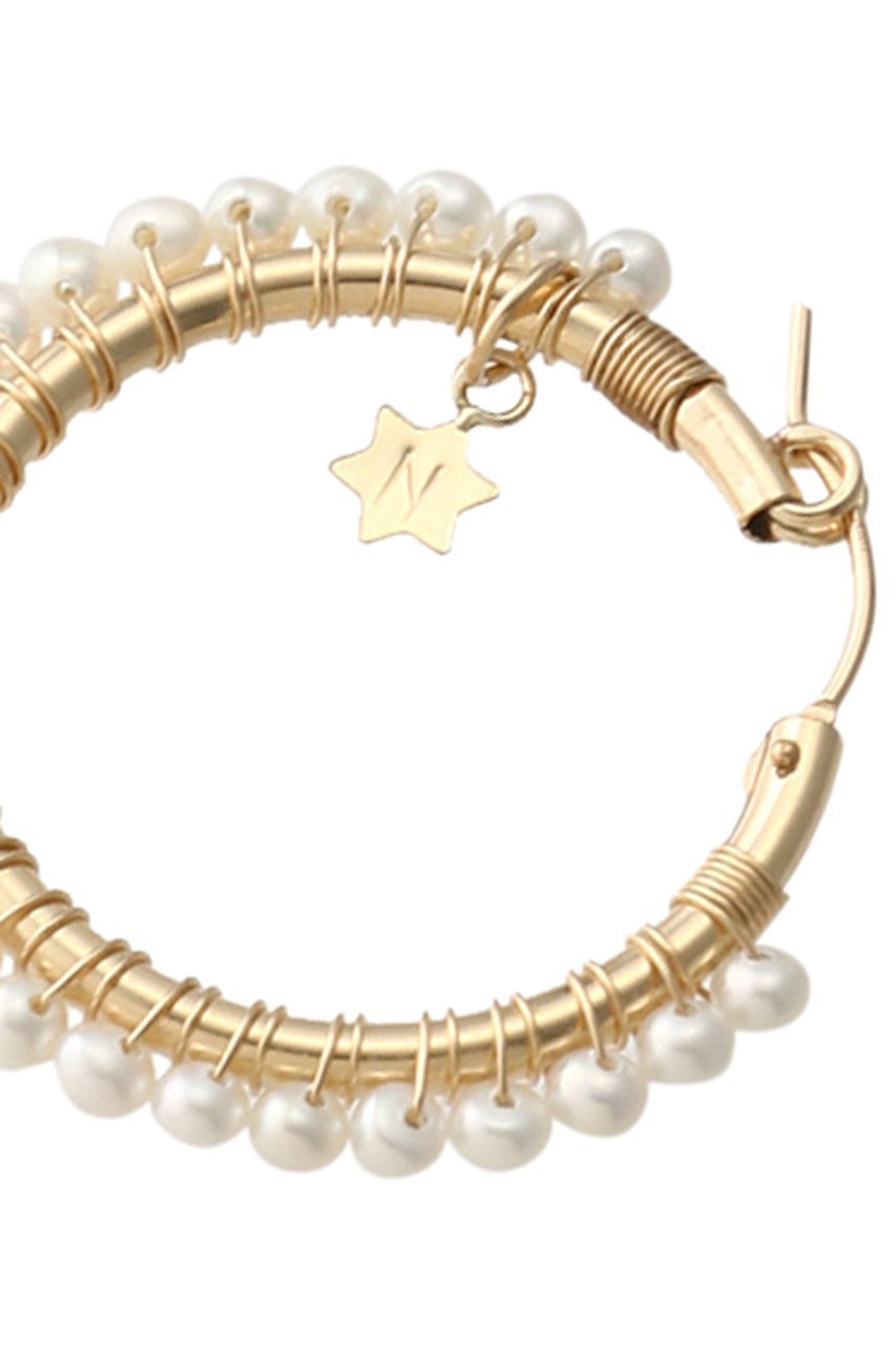 【ナチュラリジュエリ/NATURALI JEWELRY】のパール巻フープピアス M 人気、トレンドファッション・服の通販 founy(ファニー) 　ファッション　Fashion　レディースファッション　Fashion for Women　ジュエリー　Jewelry　ファッションリング　Fashion Rings　イヤリング・フープ・ドロップタイプ　Hoop, Drop & Clip Earrings　イヤリング　Earrings　シンプル　Simple, Minimal　パール　Pearl, Pearl Accent　フェミニン　Feminine, Girly　フープ　Hoop, Hoop Earrings　定番　Standard, Basic Item　other-4|ID: prp329100000026118 ipo3291000000035612550