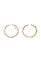 【ナチュラリジュエリ/NATURALI JEWELRY】のパール巻フープピアス L パール|ID: prp329100000026121 ipo3291000000030802621