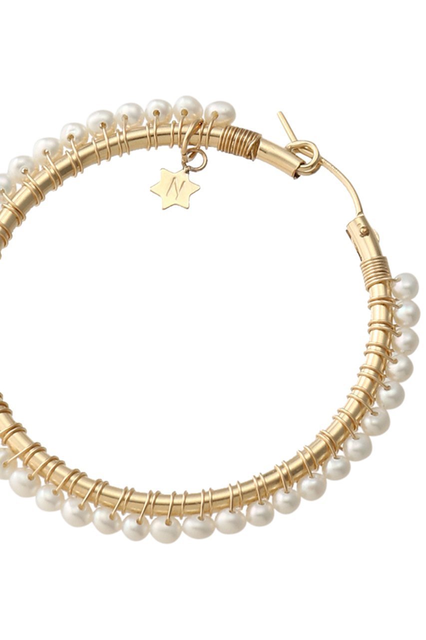 【ナチュラリジュエリ/NATURALI JEWELRY】のパール巻フープピアス L 人気、トレンドファッション・服の通販 founy(ファニー) 　ファッション　Fashion　レディースファッション　WOMEN　ジュエリー　Jewelry　リング　Rings　イヤリング　Earrings　イヤリング　Earrings　シンプル　Simple　パール　Pearl　フェミニン　Feminine　フープ　Hoop　定番　Standard　other-4|ID: prp329100000026121 ipo3291000000031267315