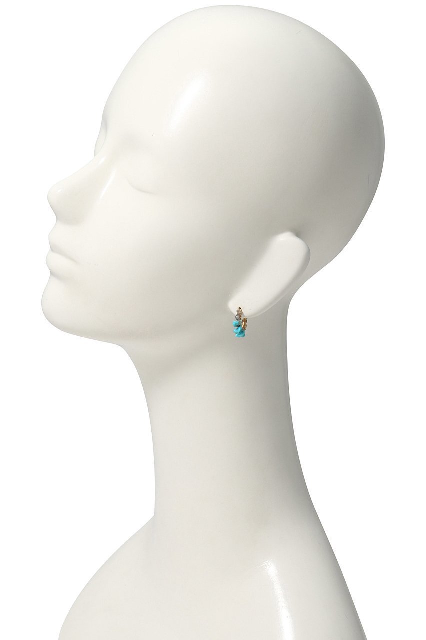 【ナチュラリジュエリ/NATURALI JEWELRY】のターコイズ&ラブラドライト 巻フープピアス (12月誕生石) 人気、トレンドファッション・服の通販 founy(ファニー) 　ファッション　Fashion　レディースファッション　WOMEN　ジュエリー　Jewelry　リング　Rings　イヤリング　Earrings　イヤリング　Earrings　ターコイズ　Turquoise　フープ　Hoop　エレガント 上品　Elegant　定番　Standard　other-2|ID: prp329100000026137 ipo3291000000031267304