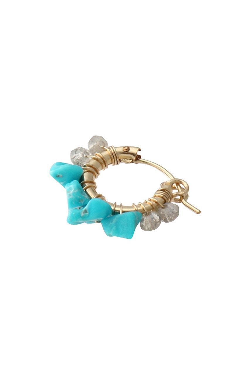 【ナチュラリジュエリ/NATURALI JEWELRY】のターコイズ&ラブラドライト 巻フープピアス (12月誕生石) 人気、トレンドファッション・服の通販 founy(ファニー) 　ファッション　Fashion　レディースファッション　WOMEN　ジュエリー　Jewelry　リング　Rings　イヤリング　Earrings　イヤリング　Earrings　ターコイズ　Turquoise　フープ　Hoop　エレガント 上品　Elegant　定番　Standard　other-3|ID: prp329100000026137 ipo3291000000031267305