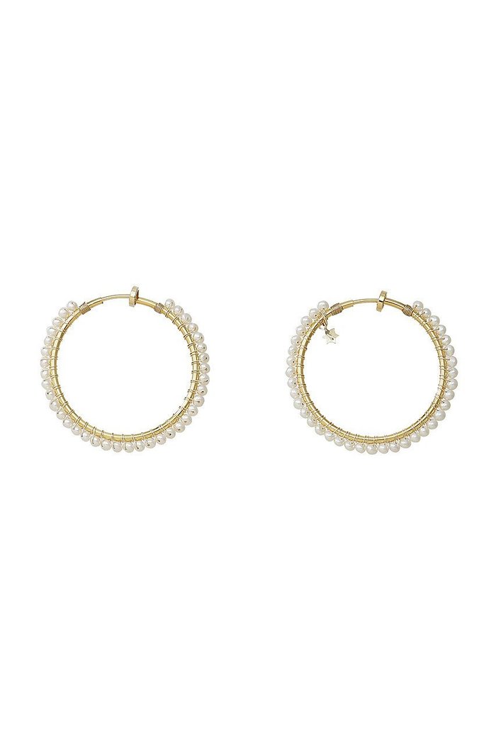 【ナチュラリジュエリ/NATURALI JEWELRY】のパール巻フープイヤリング L インテリア・キッズ・メンズ・レディースファッション・服の通販 founy(ファニー) https://founy.com/ ファッション Fashion レディースファッション WOMEN ジュエリー Jewelry リング Rings イヤリング Earrings イヤリング Earrings パーティ Party パール Pearl フープ Hoop エレガント 上品 Elegant 定番 Standard |ID: prp329100000026179 ipo3291000000030802642