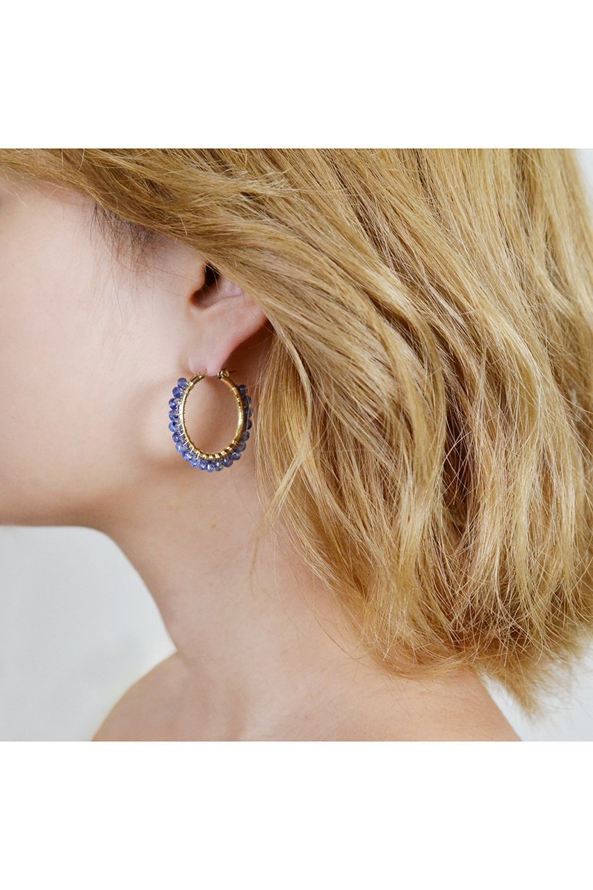 【ナチュラリジュエリ/NATURALI JEWELRY】のサファイア巻きフープピアス M 人気、トレンドファッション・服の通販 founy(ファニー) 　ファッション　Fashion　レディースファッション　WOMEN　ジュエリー　Jewelry　リング　Rings　イヤリング　Earrings　イヤリング　Earrings　シンプル　Simple　フープ　Hoop　定番　Standard　other-2|ID: prp329100000026196 ipo3291000000031267341