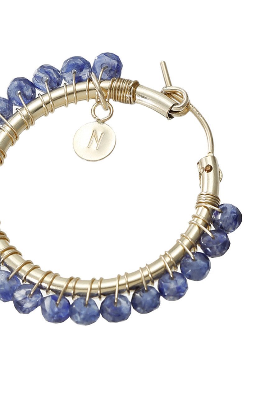 【ナチュラリジュエリ/NATURALI JEWELRY】のサファイア巻きフープピアス M 人気、トレンドファッション・服の通販 founy(ファニー) 　ファッション　Fashion　レディースファッション　Fashion for Women　ジュエリー　Jewelry　ファッションリング　Fashion Rings　イヤリング・フープ・ドロップタイプ　Hoop, Drop & Clip Earrings　イヤリング　Earrings　シンプル　Simple, Minimal　フープ　Hoop, Hoop Earrings　定番　Standard, Basic Item　other-5|ID: prp329100000026196 ipo3291000000036113876