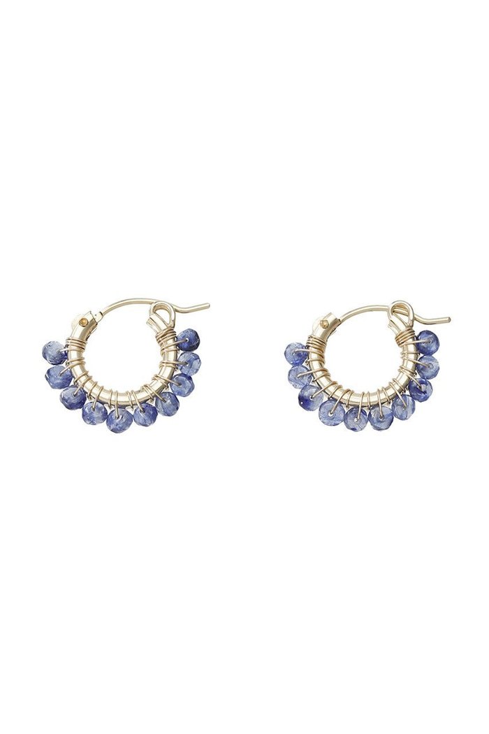 【ナチュラリジュエリ/NATURALI JEWELRY】のサファイア巻きフープピアス S インテリア・キッズ・メンズ・レディースファッション・服の通販 founy(ファニー) https://founy.com/ ファッション Fashion レディースファッション WOMEN ジュエリー Jewelry リング Rings イヤリング Earrings イヤリング Earrings フェミニン Feminine フープ Hoop 定番 Standard |ID: prp329100000026200 ipo3291000000030802638