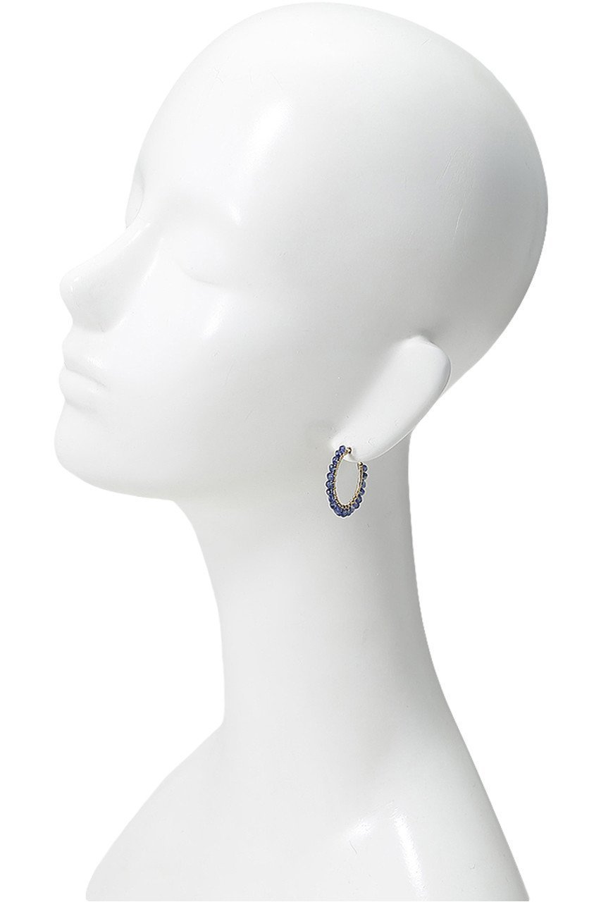 【ナチュラリジュエリ/NATURALI JEWELRY】のサファイア巻きフープイヤリング M 人気、トレンドファッション・服の通販 founy(ファニー) 　ファッション　Fashion　レディースファッション　Fashion for Women　ジュエリー　Jewelry　ファッションリング　Fashion Rings　イヤリング・フープ・ドロップタイプ　Hoop, Drop & Clip Earrings　イヤリング　Earrings　シンプル　Simple, Minimal　フープ　Hoop, Hoop Earrings　定番　Standard, Basic Item　other-2|ID: prp329100000026208 ipo3291000000031267332