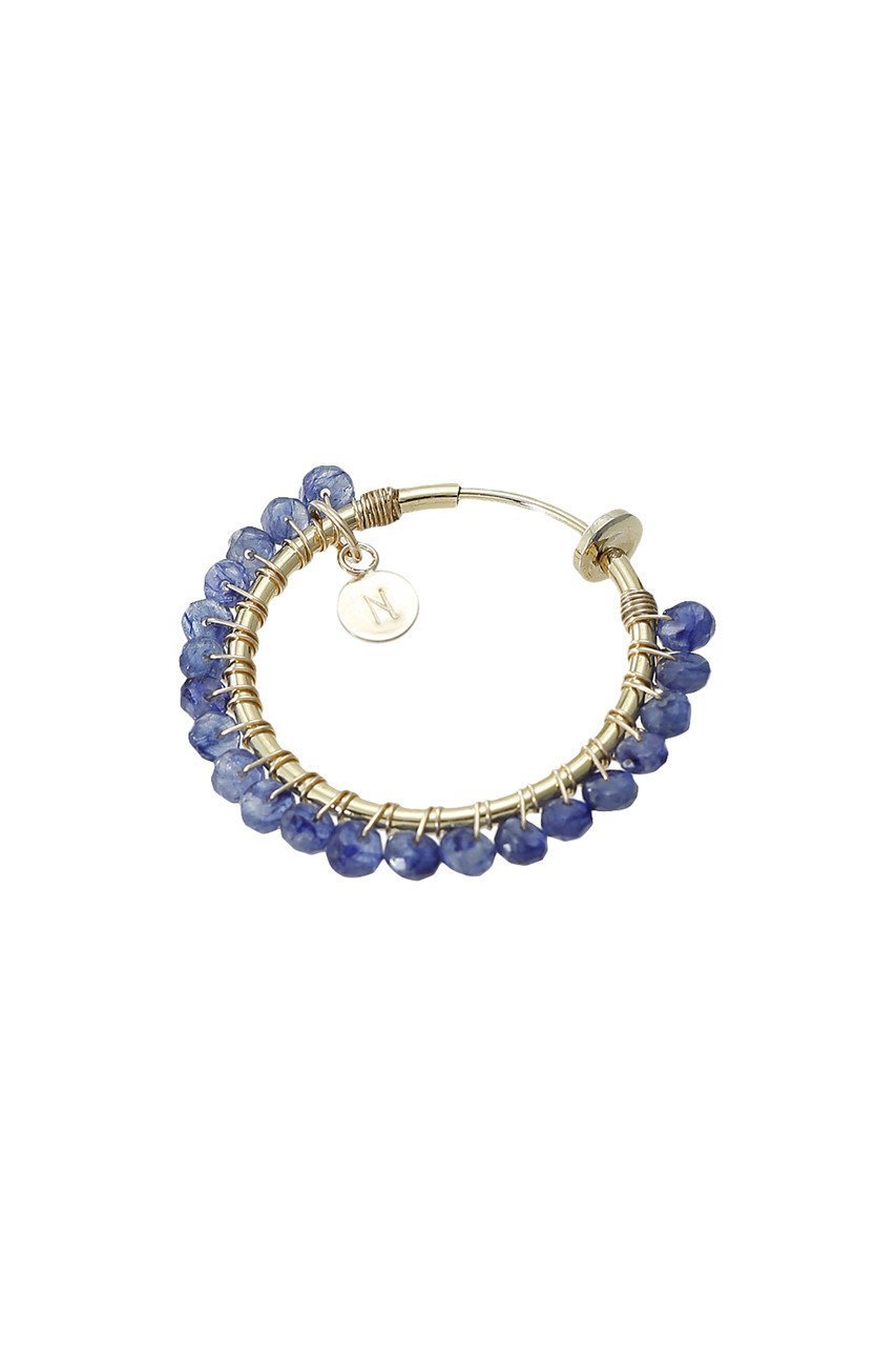 【ナチュラリジュエリ/NATURALI JEWELRY】のサファイア巻きフープイヤリング M 人気、トレンドファッション・服の通販 founy(ファニー) 　ファッション　Fashion　レディースファッション　Fashion for Women　ジュエリー　Jewelry　ファッションリング　Fashion Rings　イヤリング・フープ・ドロップタイプ　Hoop, Drop & Clip Earrings　イヤリング　Earrings　シンプル　Simple, Minimal　フープ　Hoop, Hoop Earrings　定番　Standard, Basic Item　other-3|ID: prp329100000026208 ipo3291000000035612572