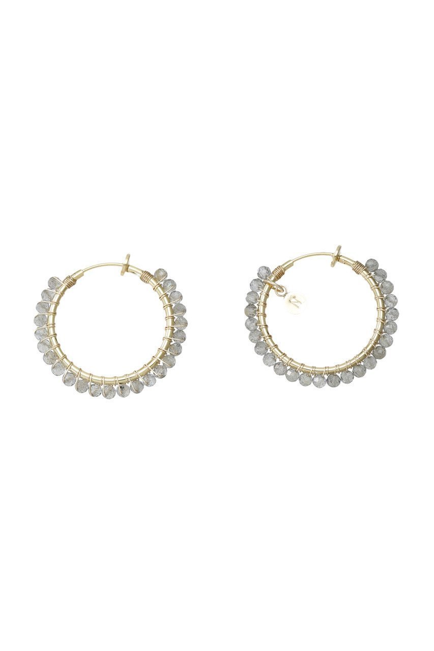 【ナチュラリジュエリ/NATURALI JEWELRY】のラブラドライト巻きフープイヤリング M 人気、トレンドファッション・服の通販 founy(ファニー) 　ファッション　Fashion　レディースファッション　WOMEN　ジュエリー　Jewelry　リング　Rings　イヤリング　Earrings　イヤリング　Earrings　シンプル　Simple　フープ　Hoop　定番　Standard　 other-1|ID: prp329100000026210 ipo3291000000030802632