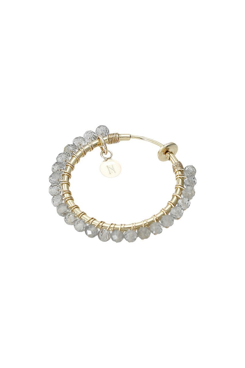【ナチュラリジュエリ/NATURALI JEWELRY】のラブラドライト巻きフープイヤリング M 人気、トレンドファッション・服の通販 founy(ファニー) 　ファッション　Fashion　レディースファッション　WOMEN　ジュエリー　Jewelry　リング　Rings　イヤリング　Earrings　イヤリング　Earrings　シンプル　Simple　フープ　Hoop　定番　Standard　other-3|ID: prp329100000026210 ipo3291000000031267330