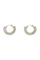【ナチュラリジュエリ/NATURALI JEWELRY】のラブラドライト巻きフープイヤリング S ラブラドライト|ID: prp329100000026211 ipo3291000000030802631