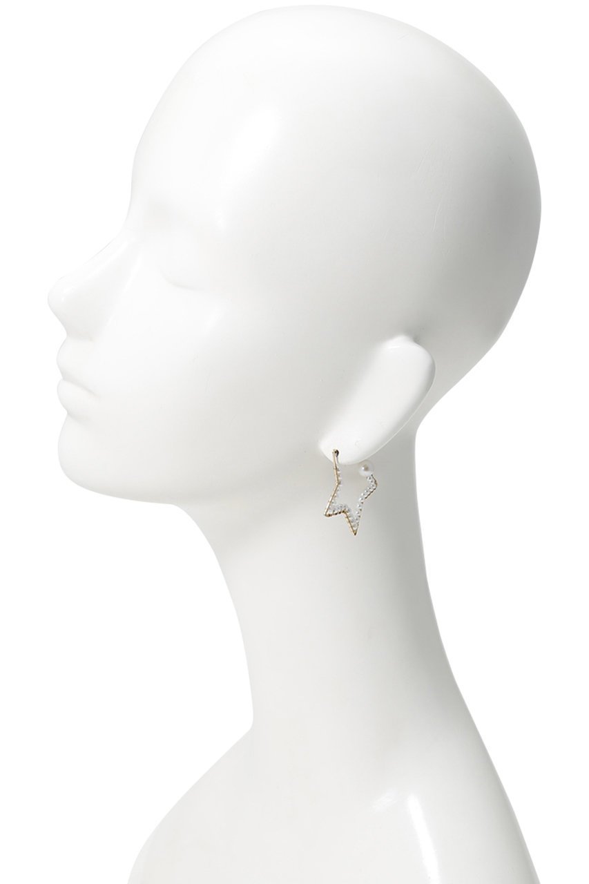 【ナチュラリジュエリ/NATURALI JEWELRY】のパールスター巻きフープピアス 人気、トレンドファッション・服の通販 founy(ファニー) 　ファッション　Fashion　レディースファッション　WOMEN　ジュエリー　Jewelry　リング　Rings　イヤリング　Earrings　イヤリング　Earrings　パーティ　Party　パール　Pearl　フープ　Hoop　モチーフ　Motif　エレガント 上品　Elegant　other-5|ID: prp329100000026223 ipo3291000000031330162