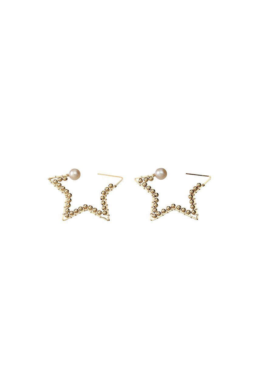 【ナチュラリジュエリ/NATURALI JEWELRY】のスター巻きフープピアス インテリア・キッズ・メンズ・レディースファッション・服の通販 founy(ファニー) 　ファッション　Fashion　レディースファッション　WOMEN　ジュエリー　Jewelry　リング　Rings　イヤリング　Earrings　イヤリング　Earrings　ストーン　Stone　パール　Pearl　フープ　Hoop　モチーフ　Motif　エレガント 上品　Elegant　定番　Standard　ゴールド|ID: prp329100000026244 ipo3291000000030802654