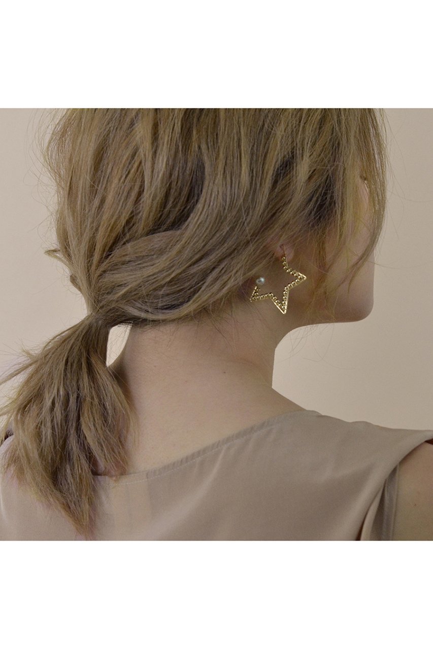 【ナチュラリジュエリ/NATURALI JEWELRY】のスター巻きフープピアス 人気、トレンドファッション・服の通販 founy(ファニー) 　ファッション　Fashion　レディースファッション　WOMEN　ジュエリー　Jewelry　リング　Rings　イヤリング　Earrings　イヤリング　Earrings　ストーン　Stone　パール　Pearl　フープ　Hoop　モチーフ　Motif　エレガント 上品　Elegant　定番　Standard　other-3|ID: prp329100000026244 ipo3291000000031267366