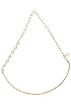 【ナチュラリジュエリ/NATURALI JEWELRY】のスリークダブルフェイスチョーカー パール|ID: prp329100000026268 ipo3291000000036238813