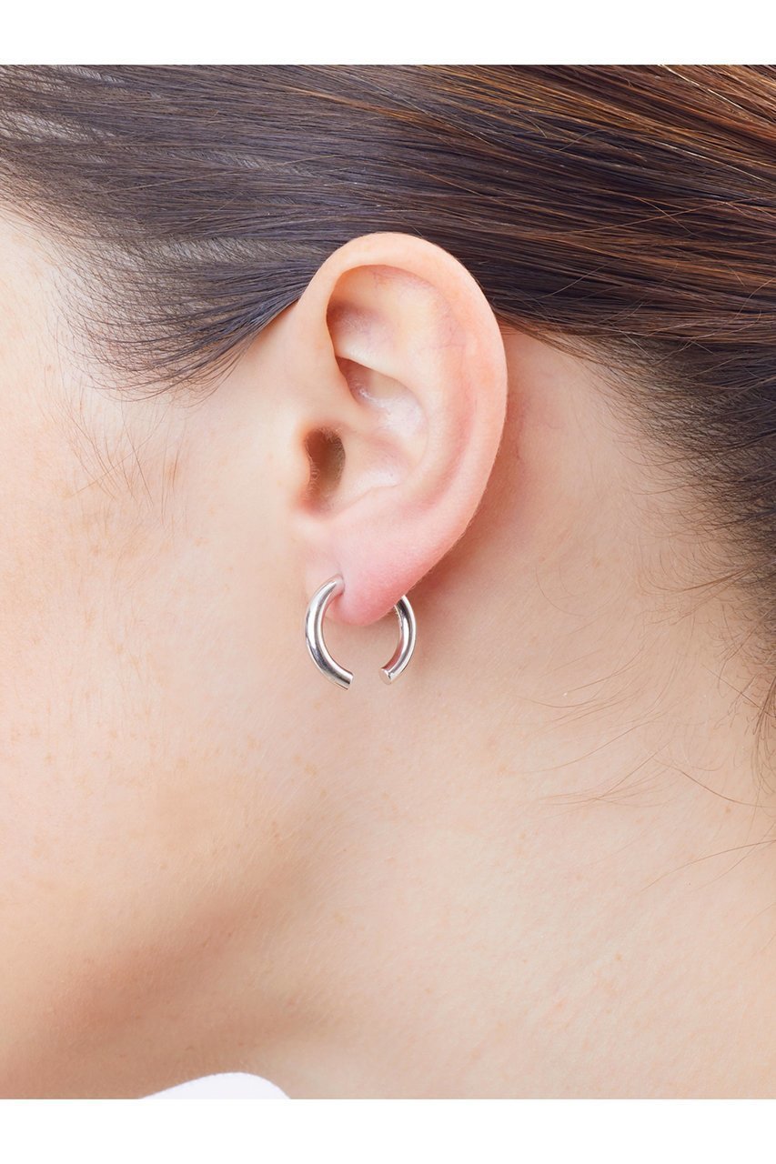 【マリア ブラック/MARIA BLACK】のBroken 18 ピアス(片耳用) 人気、トレンドファッション・服の通販 founy(ファニー) 　ファッション　Fashion　レディースファッション　Fashion for Women　ジュエリー　Jewelry　ファッションリング　Fashion Rings　イヤリング・フープ・ドロップタイプ　Hoop, Drop & Clip Earrings　イヤリング　Earrings　シルバー　Silver, Metallic Silver　シンプル　Simple, Minimal　フープ　Hoop, Hoop Earrings　片耳　One-Ear, Single Earring　other-2|ID: prp329100000026568 ipo3291000000031416637