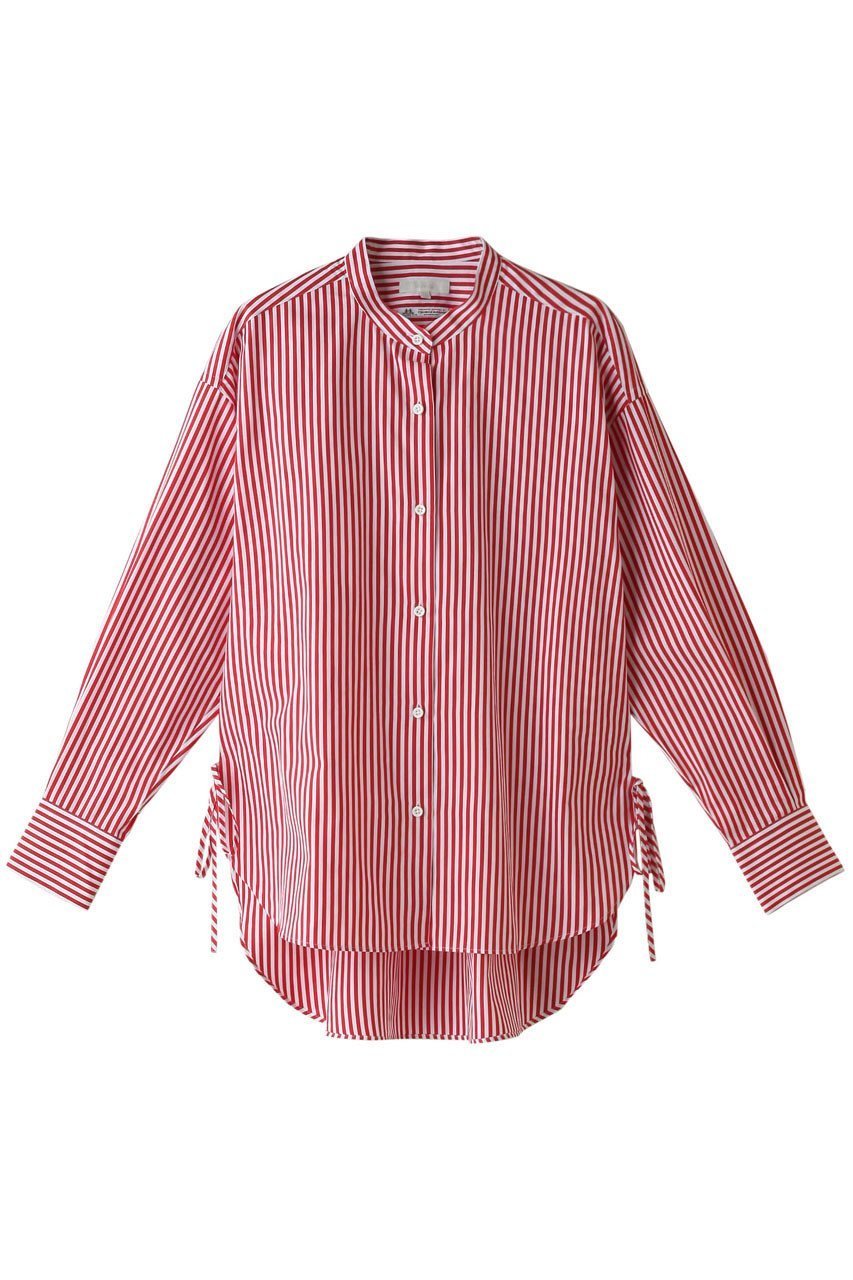 【アルアバイル/allureville】のトーマスメイソン3WAYシャツ インテリア・キッズ・メンズ・レディースファッション・服の通販 founy(ファニー) ファッション Fashion レディースファッション Fashion for Women トップス・カットソー Cut & Sew Tops シャツ・ブラウス・オフィスカジュアル Elegant Blouses & Button-Ups スリーブ Sleeve, Long Sleeve / Short Sleeve リボン Ribbon, Bow ロング Long, Long-Length 定番 Standard, Basic Item レッド|ID: prp329100000027068 ipo3291000000032944530