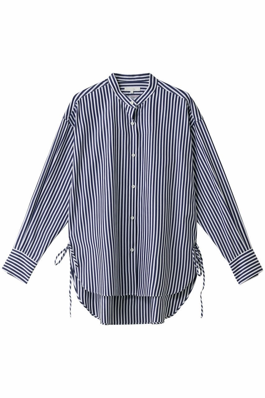 【アルアバイル/allureville】のトーマスメイソン3WAYシャツ インテリア・キッズ・メンズ・レディースファッション・服の通販 founy(ファニー) 　ファッション　Fashion　レディースファッション　Fashion for Women　トップス・カットソー　Cut & Sew Tops　シャツ・ブラウス・オフィスカジュアル　Elegant Blouses & Button-Ups　スリーブ　Sleeve, Long Sleeve / Short Sleeve　リボン　Ribbon, Bow　ロング　Long, Long-Length　定番　Standard, Basic Item　ライトブルー|ID: prp329100000027068 ipo3291000000036726538