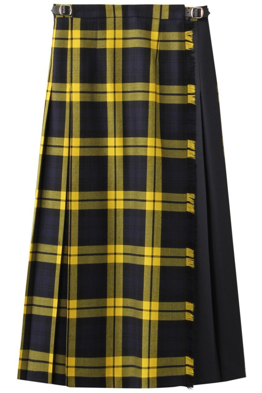 【アルアバイル/allureville】の【O NEIL OF DUBLIN】 KILT スカート インテリア・キッズ・メンズ・レディースファッション・服の通販 founy(ファニー) 　ファッション　Fashion　レディースファッション　WOMEN　スカート　Skirt　ロングスカート　Long Skirt　A/W・秋冬　Aw・Autumn/Winter・Fw・Fall-Winter　チェック　Check　フラット　Flat　フロント　Front　プリーツ　Pleats　ロング　Long　定番　Standard　無地　Plain Color　イエロー|ID: prp329100000027163 ipo3291000000021985117